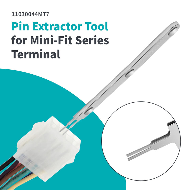 Compatible with Molex 11-03-0044 Mini-Fit Jr. Extraction Tool, ATX Pin Removal Tool for Crimped Terminal Removal, 14-30 AWG Cable, Soldering Extraction Tools