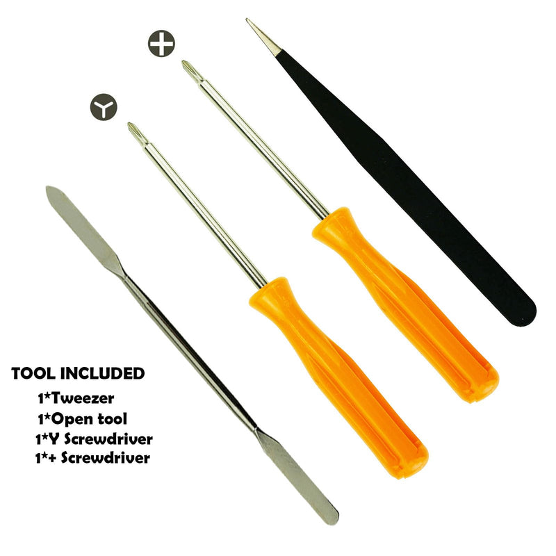 CTHTBZ 40PCS with Tweezer Screwdriver Opening Tools Repair Replacement Kit Full Screws Set for Nintendo Switch Console fore nintendo switch