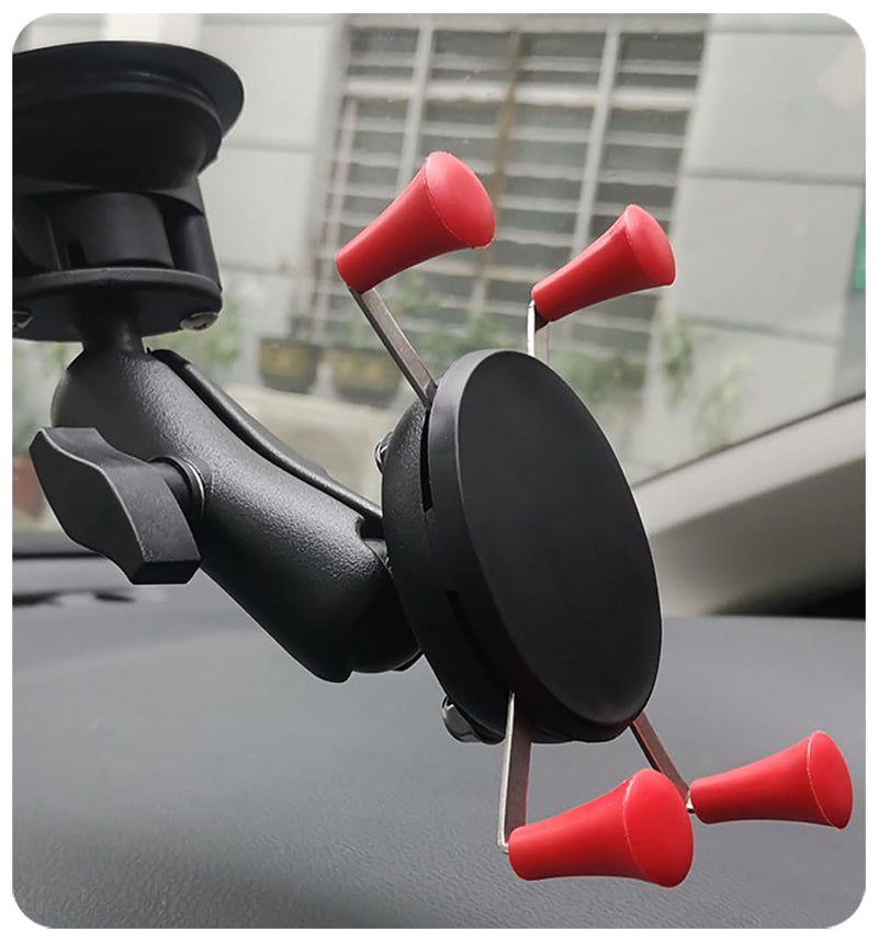 Rubber Tips for Ram Mounts X-Grip Phone Mount, Balck & Red Silicone Caps | Accessories for Replacement (8 Pack)