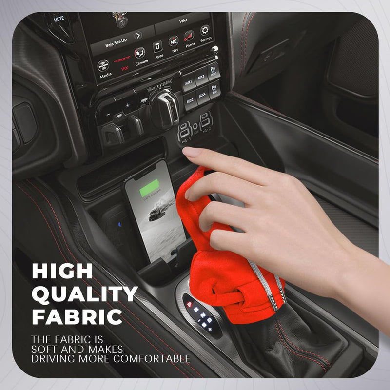 Gear Shift Hoodie, Gear Shift Cover, Fashionable Hoodie Automotive Gear Shift Knob Protector, Car Accessories Mini Sweater Gear Shift Knob Cover Universal for Car Gear Shift Levers (Orange) Orange