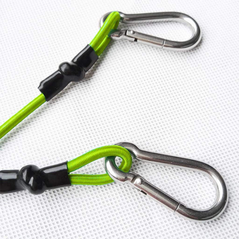 Drift Anchor Tow Throw Leash Line with EVA Buoy Float & Clip/Markers for Anchors at The Beach, Lake, or Sandbar Water Yellow 2Pcs