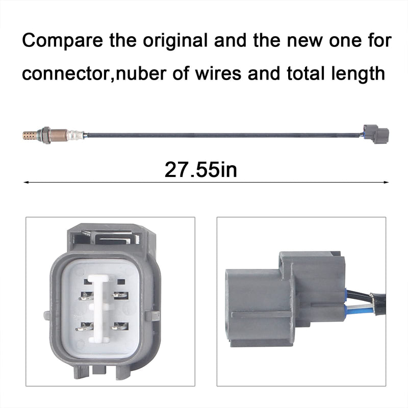 234-4368 O2 Oxygen Sensor Air Fuel Ratio Downstream Compatible with Accord 3.0 V6 03-07 Odyssey 3.5L V6 05-10 Pilot 03-08 Ridgeline 06-08 S2000 MDX RL TL 1Pcs