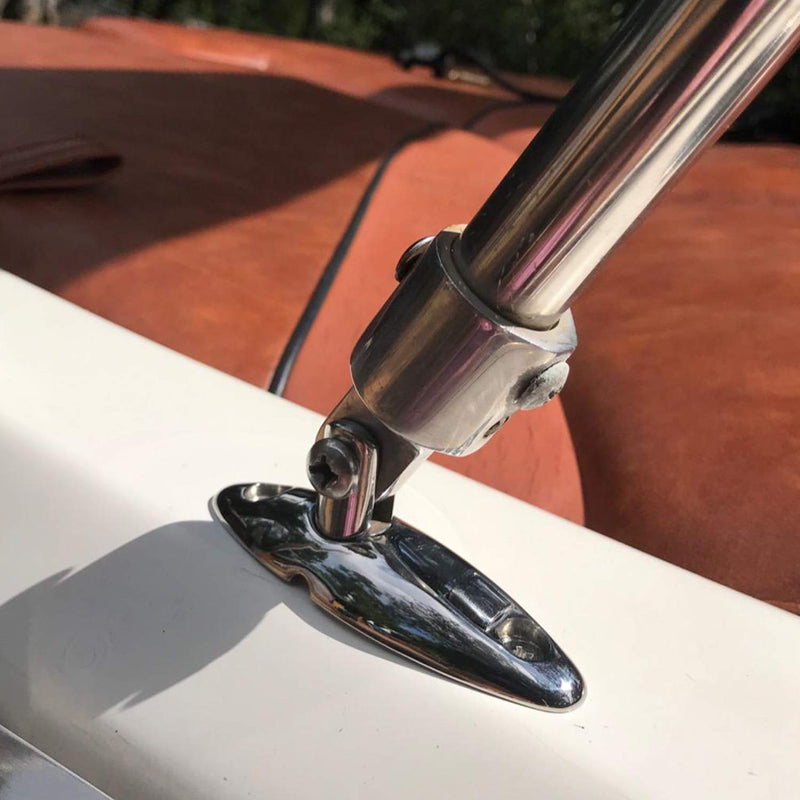 NRC&XRC 316 Stainless Steel Pair of Quick Release Bimini Top Swivel Hinge Deck Side Mount Without fasterneres