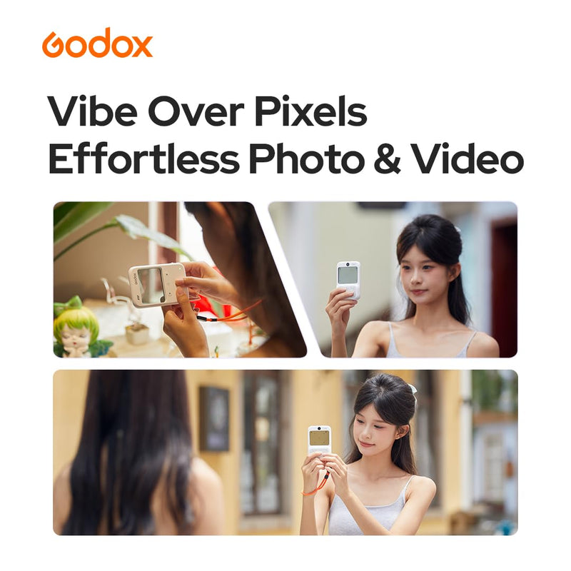 GODOX C100 Transparent Viewfinder Camera, 65g Ultra-Light Translucent Screen, 4 Aspect Ratios, Light Meter, OTG Transfer, Portable Viewfinder Camera