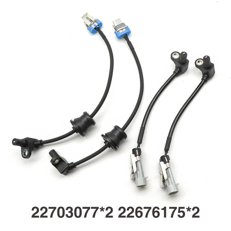  [AUSTRALIA] - 4pcs ABS Wheel Speed Sensor Compatible with Chevrolet Equinox 2005-2006, for Pontiac Torrent 2006, for Saturn Vue 2002-2007 Front Rear Left & Right Side 22676175 22703077 ALS1344 ALS1343 AB1379