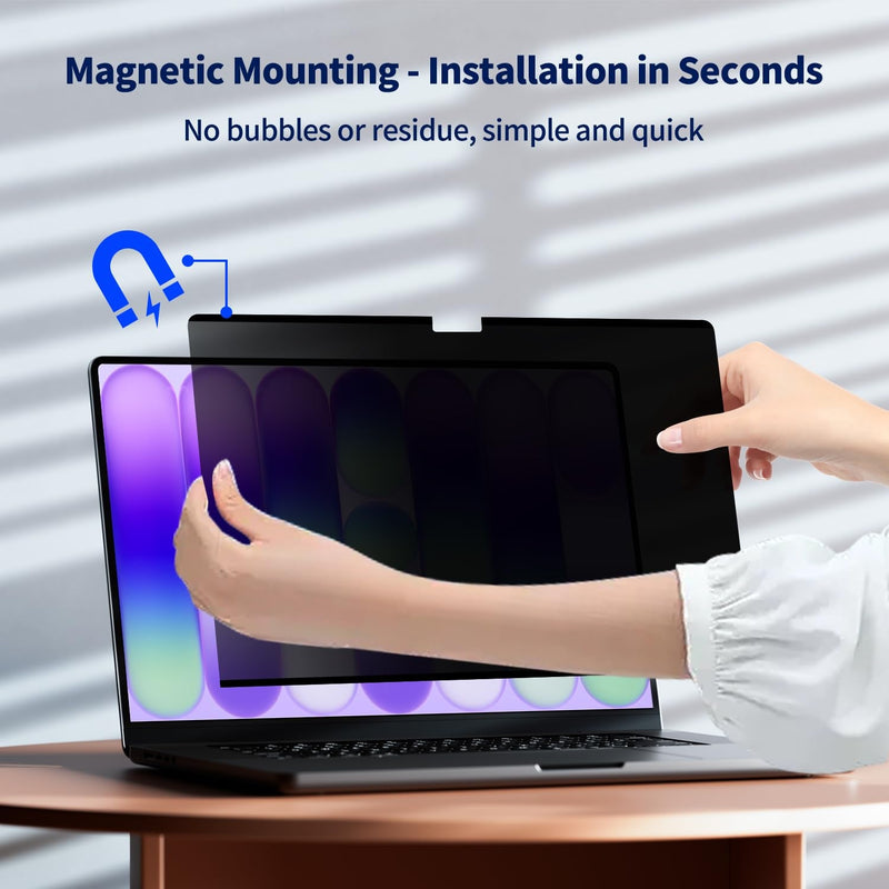 Magnetic Privacy Screen for 2026 MacBook Neo 13-Inch, Removable Matte Laptop Privacy Screen Shield Anti Glare Blue Light Filter - Anti-Spy for Mac Neo A18 Pro Chip MacBook Neo 13 Inch(2026, A18 Pro)