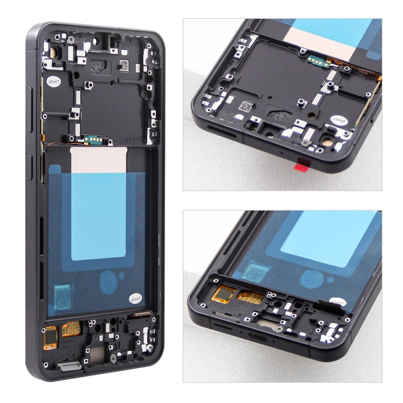 OLED Screen for Samsung Galaxy S24 FE 5G Screen Replacemen | OLED,with Tools Kits,Black,with Frame,for SM-S721B,SM-S721U,SM-S721N For S24 FE OLED