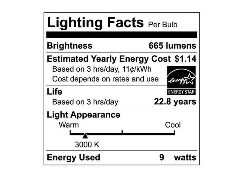 Ecosmart Bright White LED BR30 Dimmable Flood Bulb, 65W Replacement, 9 Watt, 655 Lumens - 3000K - Indoor/Outdoor Rated (6-Pack)