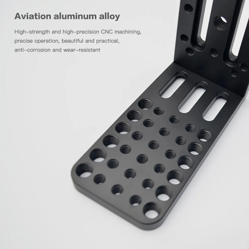 Camera L Bracket Vertical Horizontal Switching Tripod Quick Release Plate, DSLR Camera L Vertical Clapper Bracket Compatible with Canon Nikon Sony DJI Osmo Ronin Zhiyun Stabilizer Tripod Monopod