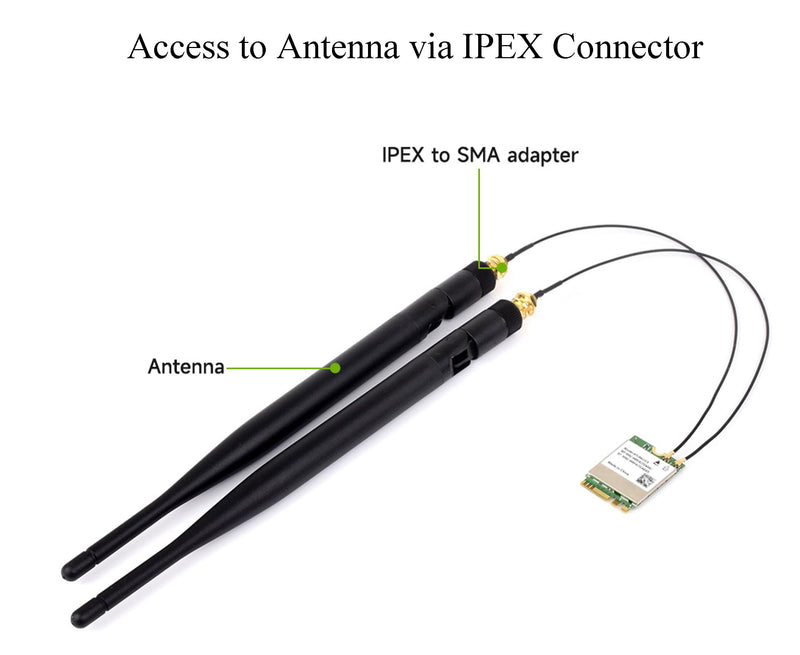RTL8822CE Wireless NIC RTL8822CE Wireless Card, 2.4G/5GHz Dual-Band WiFi 5, Bluetooth 5.0, RTL8822CE-CG Core, High Speed and Low Latency for Jetson Xavier NX Jetson Orin NX Jetson Orin Nano,etc.