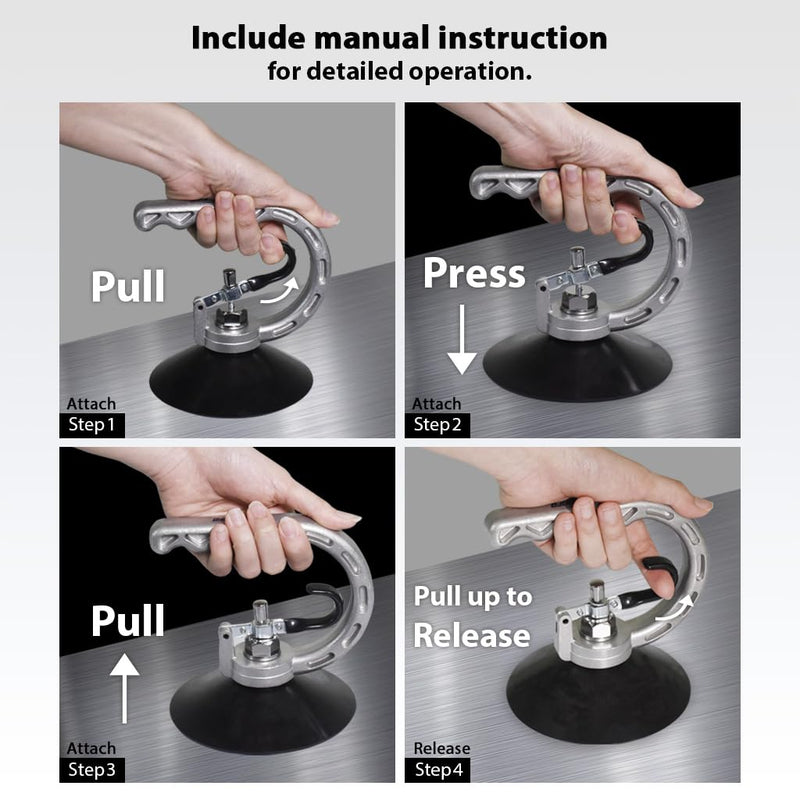 FIRSTINFO A1504A Powerful Suction Cup Aluminum Dent Puller-2.95 inch for Paintless Dent Removal 75mm