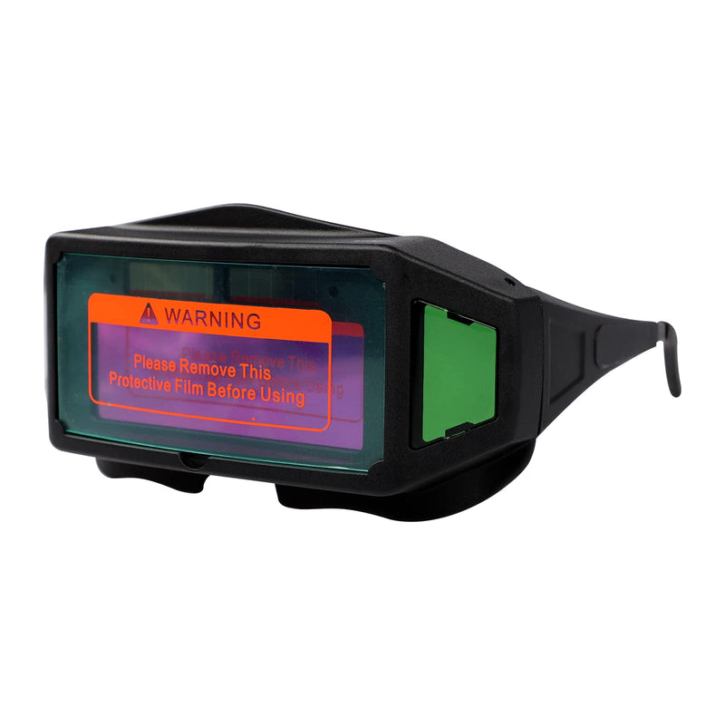 Panoramic View Welding Glasses True Color Auto Darkening Welding Goggles Welder Safety Eye Protection Mask Helmet Accessories Black