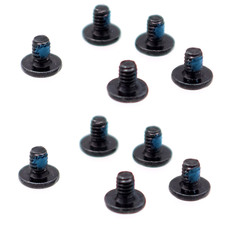 Deal4GO 10-Pack M2 x 3 mm Replacement Phillips Flat Head Screw w/Nickel Plated for Laptop M.2 SSD Heatsink WiFi Card Screws (Black)