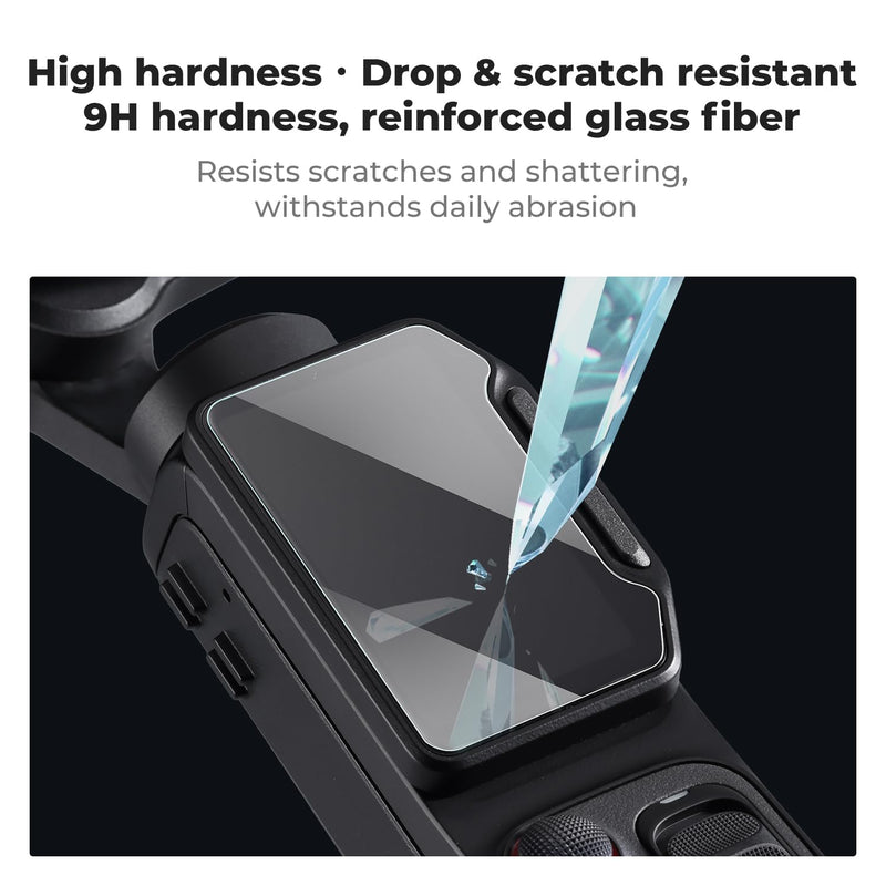 K&F CONCEPT 2PCS Screen Protector Compatible with Insta360 Luna Ultra | 9H Hardness, 0.33mm Ultra-Thin, High Transparency, Anti-Fingerprint, Scratch-Resistant Film Accessory, PF63