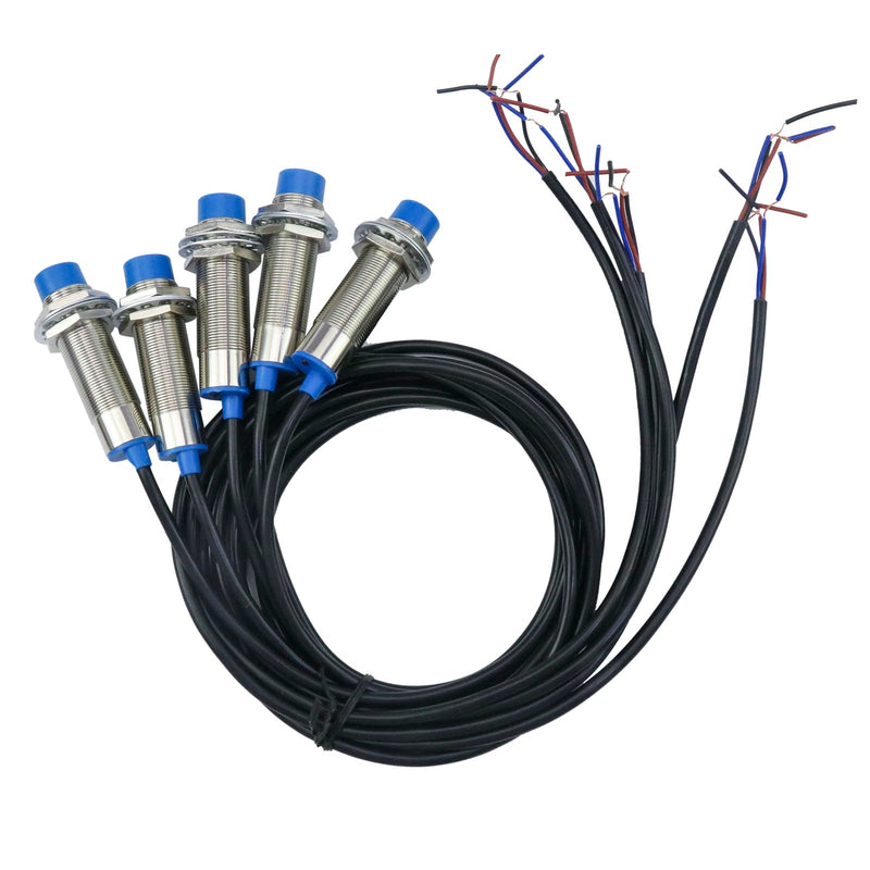 BestParts 5Pcs M18 LJ18A3-8-Z/BX NPN NO 3 Wire Inductive Proximity Sensor Switch Detector 8mm DC 6-36V