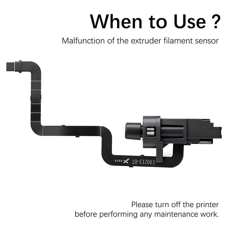 Original Bamboo H2S Extruder Filament Sensor – H2S Replacement Part Filament Runout Sensor for H2S 3D Printer. Detects Filament Presence & Cutter Lever Position,for Bambu Lab H2S Extruder Sensor