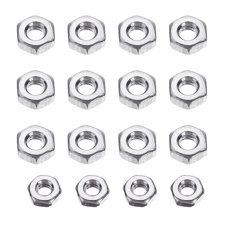 Baiko 50 Pcs/set M2.5 Universal Turntable Headshell Cartridge Mounting Kit Stainless Steel Bolts Screws Nuts Set with Case