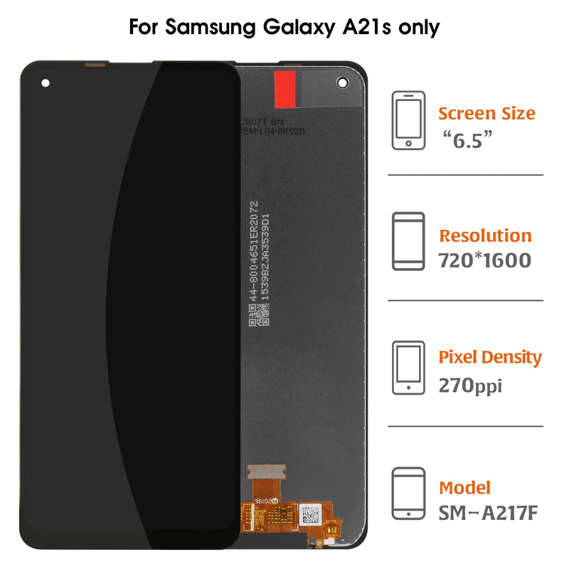 Original for Samsung Galaxy A21s A217 Screen Replacement 6.5" PLS OEM LCD Display Assembly Touch Digitizer Repair Part SM-A217F A217M