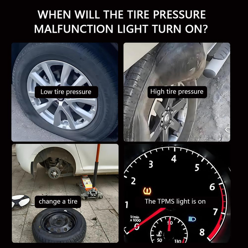 TPMS Reset Tool for GM with 150 PSI Digital Tire Pressure Gauge, Quick Relearn Tire Sensor, Compatible with for Buick for Chevy for Cadillac for Opel