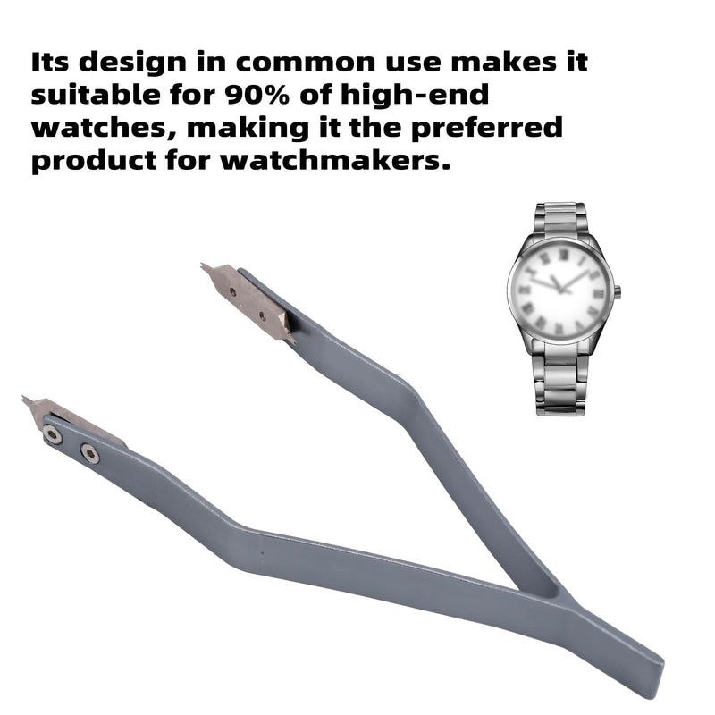 Watch Spring Bar Tweezers, Alloy Steel Y-Shaped Spring Bar Repair Tool Accessories with Screw for Watch Strap Band Replacing & Bracelet Link Chain Length Adjusting