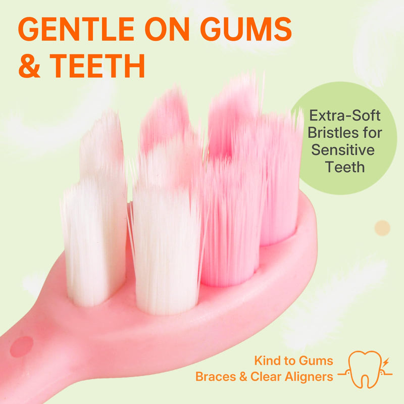 100-Pack Pre-Pasted Mini Travel Toothbrushes, Individually Wrapped Bulk Pack, Disposable Toothbrushes with Toothpaste, Waterless Single-Use Extra Soft Bristle for Adults, Travel & Braces 1 Count (Pack of 100)