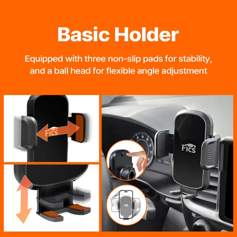 FICS Car Phone Holder for Ford Explorer 2020–2024 (6th Gen) — Custom-Fit Center Display Mount for 8-Inch Screen Only, No Adhesive Installation