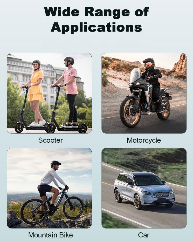 Max 110dB Bike Alarm,Bike Alarms For Ebikes Rechargeable Motorcycle Alarm With Remote,7 Levels Sensitivity Bicycle Alarm, Anti Theft Bicycle Alarm& Ebike Alarm For Car Motorcycle Scooter Ebike