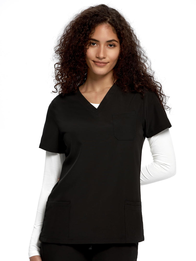COZYFIT 3 Pack Underscrub Long Sleeve Women - Undershirts for Women Soft Fabric White Medium