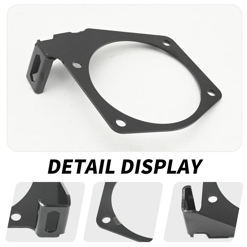 4 Bolt Throttle Cable Bracket Fits for Engine Intakes 92mm-102mm LS LSX LS1 LS2 LS3 LS6 LS7, Replaces 81012 81042 81043 81044 81001 81002 81003 81007