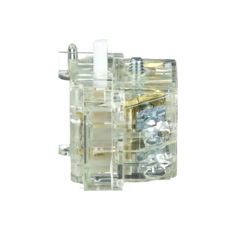Schneider Electric Contact Block for Industrial Machinery, Fits 30mm Diameter Cutouts, Spring Return, 1NO and 1NC (9001KA1)