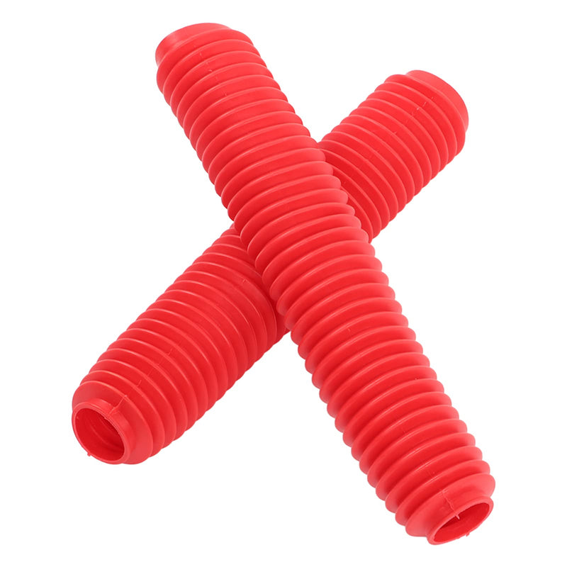 Keenso Pair Motorcycle Front Fork Shock Boots Dust Cover, Rubber Replacement for RM125 DR250 DRZ400 400 Other Other Other (Red), GeerPYBVZV6h9d-13