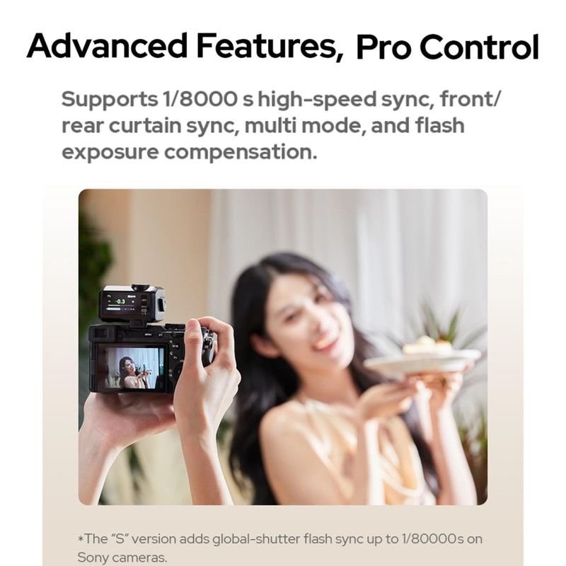 Godox iT30Pro N iT30Pro-N TTL Flash for Nikon Camera, GN15 1.5s Recycle Time, 560 Full Power Flash, 1/8000 HSS, 2.4G Wireless, Built-in Lithium Battery, 2.8? Full-Color Touchscreen Speedlight (Silver)