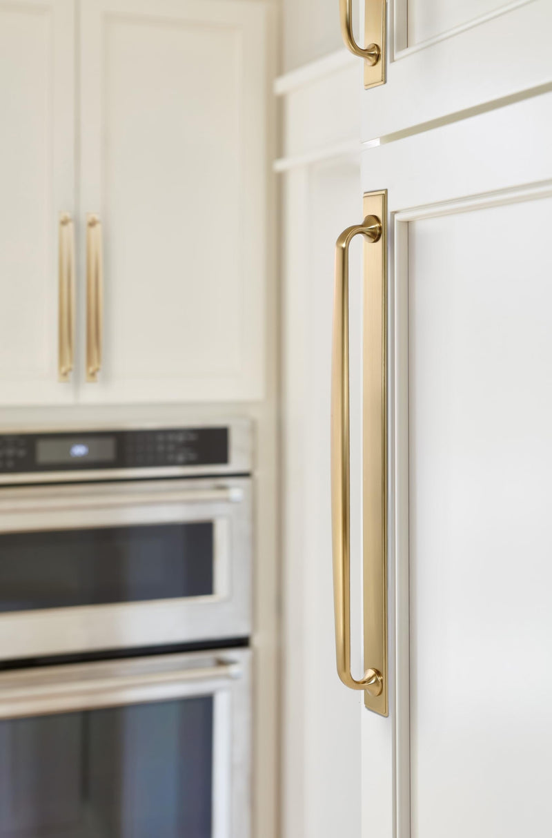 Amerock Maymont 12-5/8 inch (320 mm) Center-to-Center Rectangle Champagne Bronze Cabinet Pull Backplate, BP37594CZ