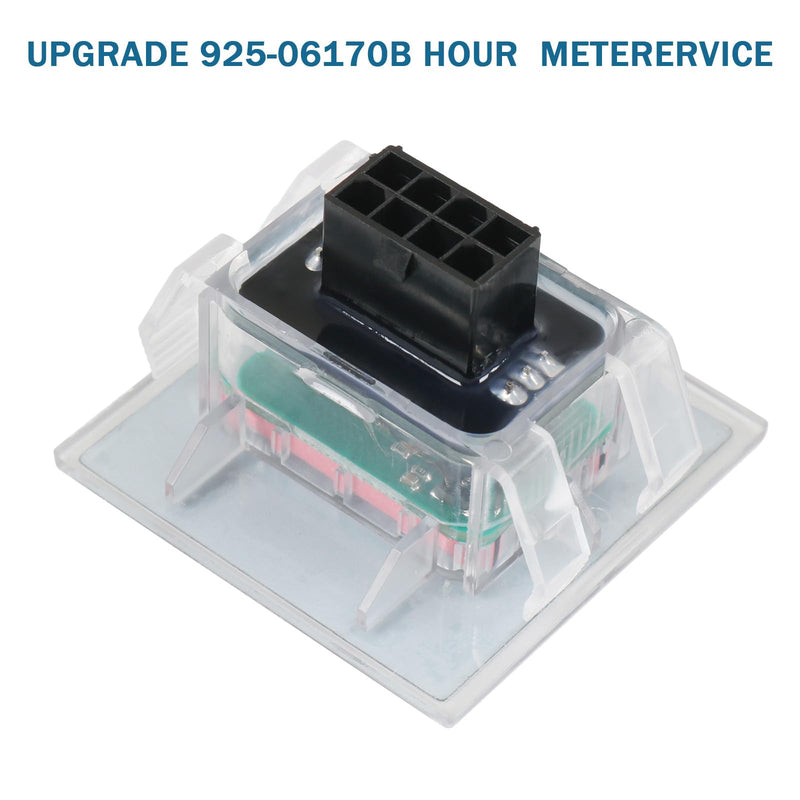 Upgrade 925-06170B Hour Meterervice Compatible with Cub Cadet Hour Meter Minder Z Force RZT LGT LGTX GT GSE LT LTX or More Hour Meter Replaces 925-06170A, 925-06154