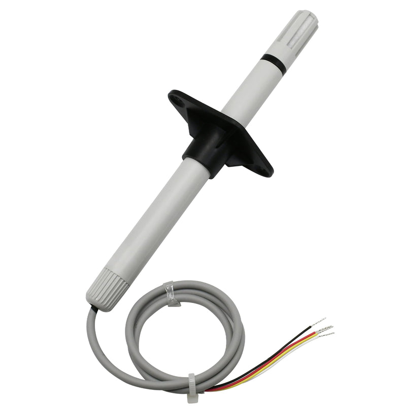 Tzone Temperature and Humidity Sensor 4-20 mA Temp Humidity Transmitter, Industrial Temperature Sensor 4-20ma Analog Humidity Transmitter Wall Mounted -40℃ to 60℃ for Greenhouse HVAC Lab PLC and DCS THT02C 4-20mA Output