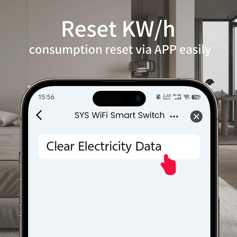 TONGOU Smart Wifi Switch, 1P+N AC90-240V 1-50A, Smart Life/Tuya APP Remote Control, with Power Monitoring, Export/Clear Power Data, DIN Rail Mounted, with LCD Display, Recloser Function, FCC Certified