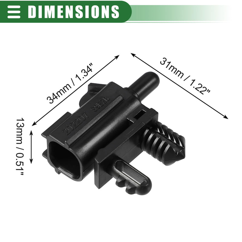 Motoforti Ambient Air Temperature Sensor, for Ford Escape 2012-2019, Plastic, No.AU5Z12A647B, Black