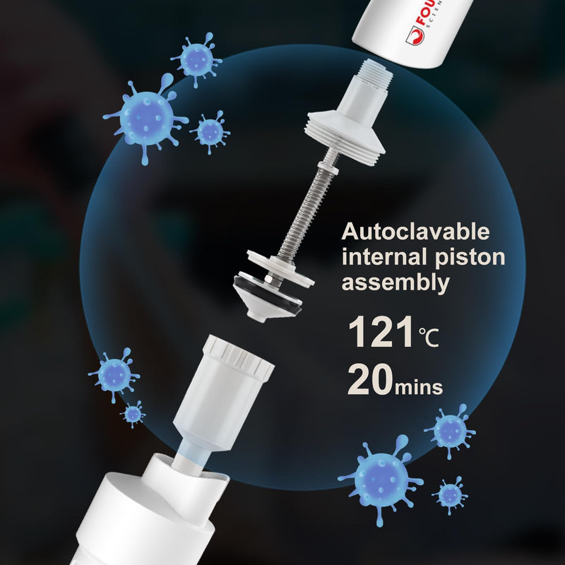 4E's USA Lab 1-10mL Pipette: Single-Channel Adjustable Micropipette with Color-Coded Top (Grey), 4 Digit Display, Universal Tip Cone, High Accuracy, ISO 8655 Calibrated & Lower Portion Autoclavable