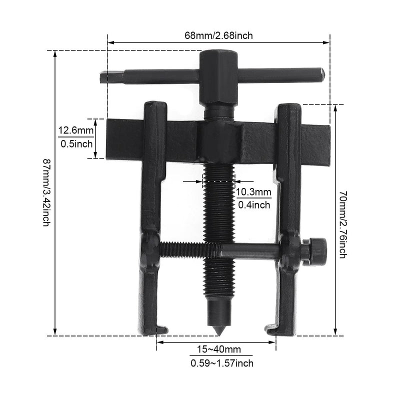 OriGlam Adjustable Two Jaw Bearing Gear Puller Remover Tool, 2 Inch Carbon Steel Pump Removing Kit for Motorcycle (2 Inch)