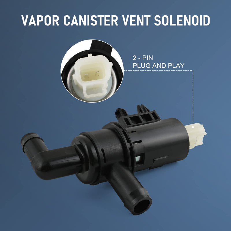 Vapor Canister Vent Solenoid Compatible with Ford E-150 E-250 E-350 E-450 Explorer, Lincoln Aviator, Mercury Mountaineer Sable Replaces# 911-105