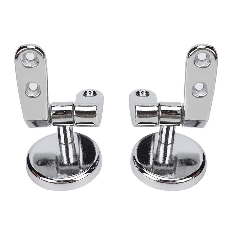 Toilet Seat Hinges, Durable Zinc Alloy Replacement Hinge Kit with Adjustable Bolts and Nuts for Standard Toilets Universal Fit Bathroom Hardware