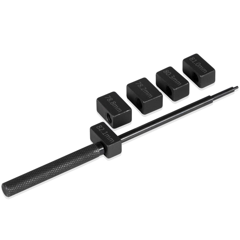 E-cowlboy 3350 Injector Height Gauge Kit for Detroit Diesel Series 50 & 60 Engines, Plastic & Metal Body, Includes 78.2mm, 78.8mm, 80.3mm, 81.0mm & 82.1mm Gauge Blocks, HG - 1590