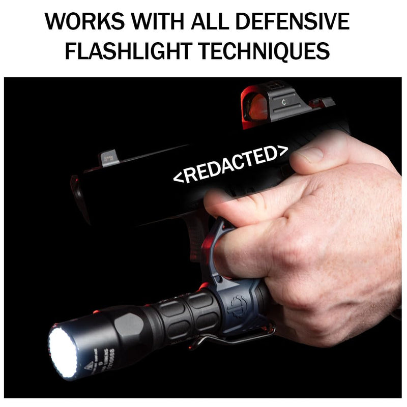 Thyrm Switchback 3.0 Deep Carry Flashlight Ring, Premium Metal Clip, Blue | Wire Clip Adjustable to Two Heights, Made in USA, For 1” Diameter Lights by SureFire, Modlite, Streamlight, Fenix, Nitecore Navy Blue