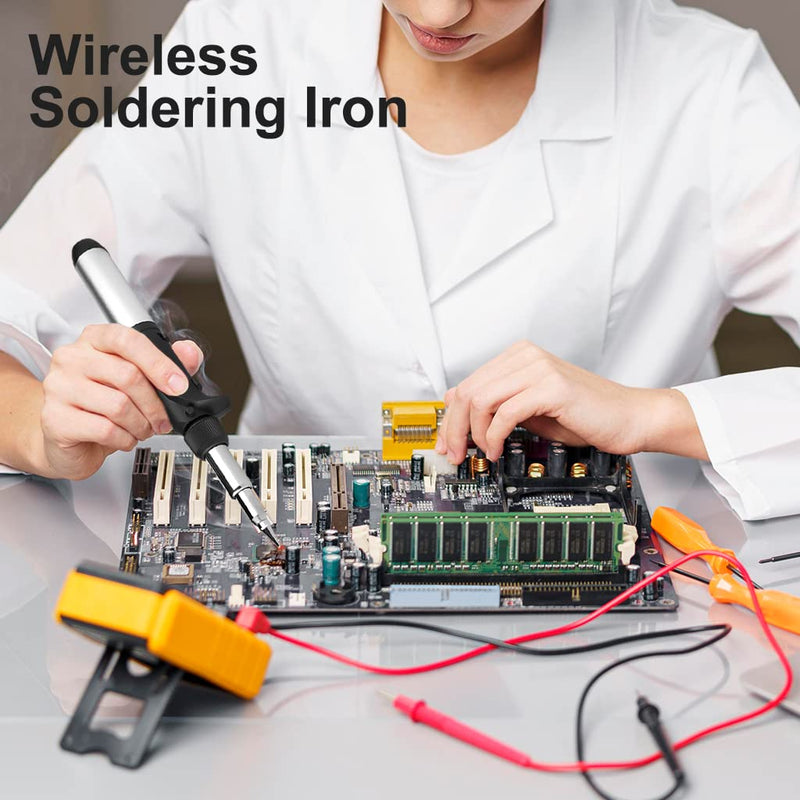 Soldering Iron Portable with Adjustable Soldering Temperature and Kit Cordless Butane-Powered (Butane Gas Not Included)