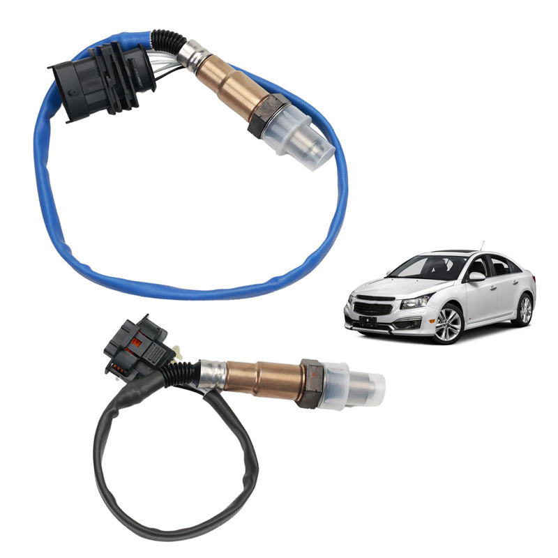 2Pcs Oxygen Sensor Upstream Downstream O2 Sensor Compatible with 2011-2016 Chevy Cruze 2012-2020 Chevy Sonic 2013-2020 Chevy Trax 1.4L L4, 2013-2021 Buick Encore 1.4L L4 Replace 234-4528 234-4529