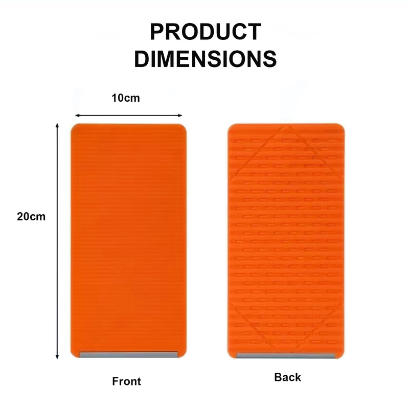 Phone Stand for Desk, Silicone Flexible Phone Holder for All Mobile Devices, Portable Cell Phone Stand for Travel, Home, Car, Airplane, Treadmill, iPad, Tablet, Orange