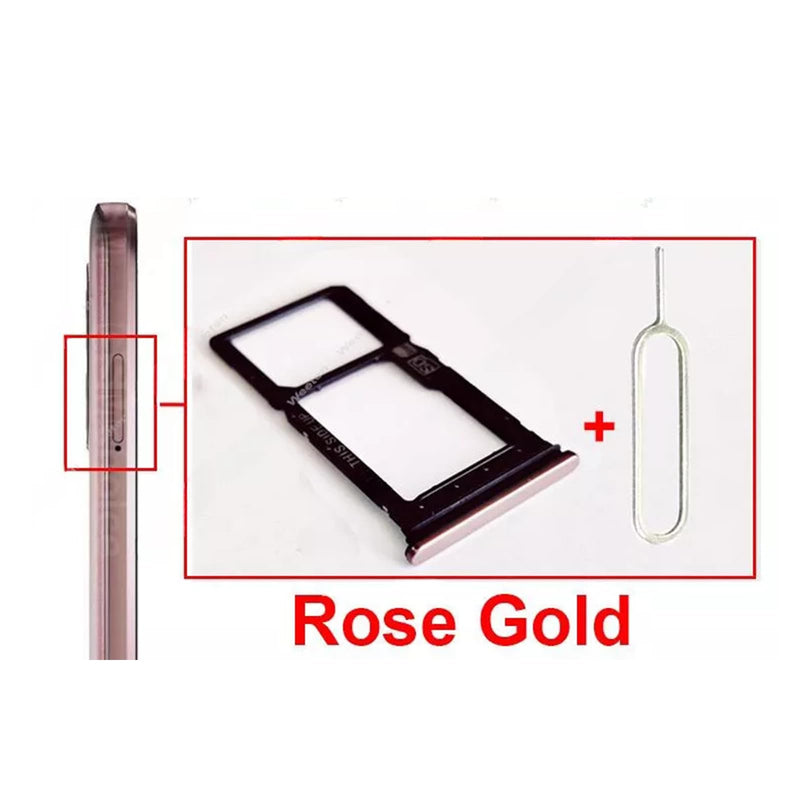 SIM Card Micro SD Tray Holder Slot Replacement Compatible with Motorola Moto G Stylus 4G 2023 XT2317 (Rose) Rose Gold