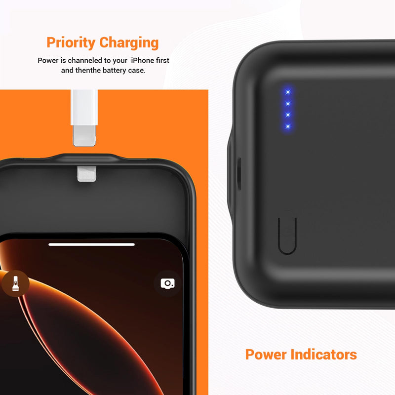 Battery Case for iPhone 12 ProMax ,13 ProMax, 14 ProMax, 14 Plus (6.7 inch) | 2026 Upgraded High Capacity 13800mAh Battery Pack Rechargeable Charger Charging Case with Tempered Glass Screen Protector