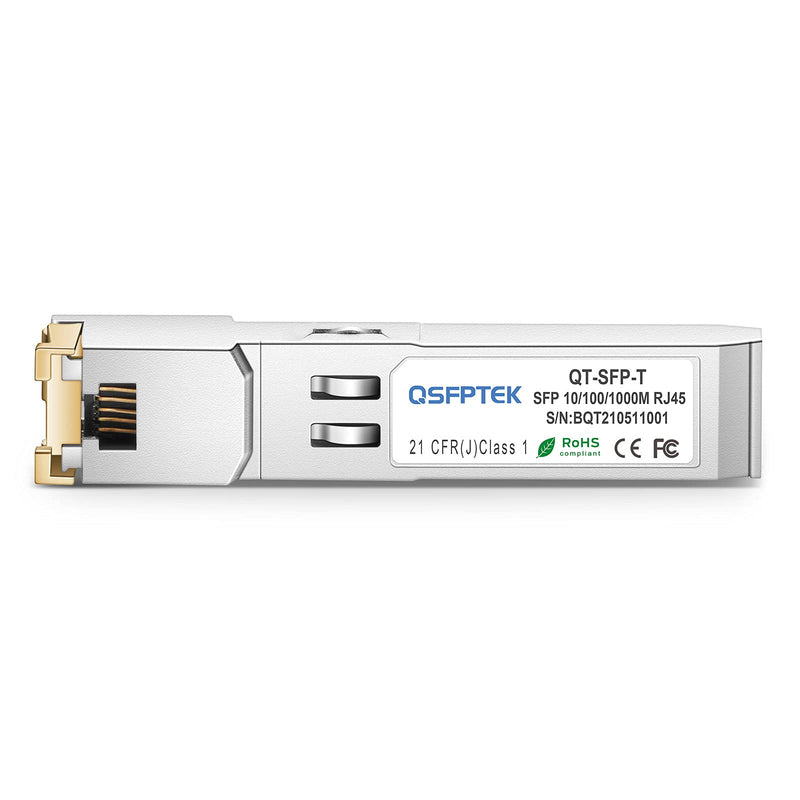 10/100/1000BASE-T Copper SFP, Auto-Negotiation SFP to RJ45 Mini-GBIC 100m Module, Gigabit 1G SFP-T Transceiver Compatible with Juniper Networks EX-SFP-1GE-T 10/100/1000Base-T: 100m for Juniper