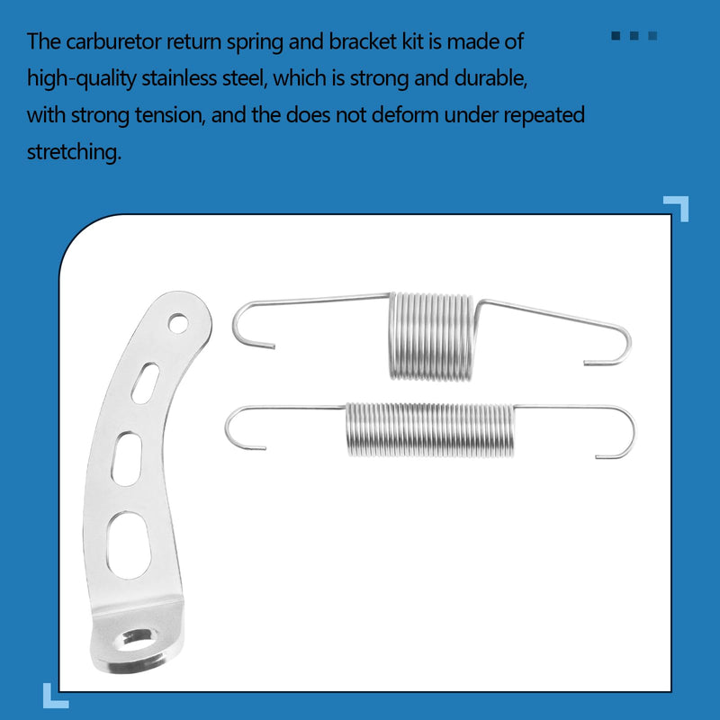 Carburetor Return Spring and Bracket Kit,Compatible with Most 5-1/8 Carburetor Necks, Includes 4708 Throttle Return Spring Bracket, 59206 Throttle Return Spring